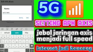 setting apn axis tercepat jaringan paling stabil terbaru 2024 internet lemot jadi lancar [upl. by Nad]