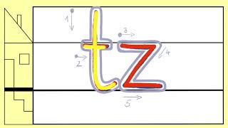 tz  Buchstaben in Grundschrift bewegungsrichtig schreiben ✍🏻 „tz“ wie in sitzen 👨🏼‍🏫 [upl. by Asek46]