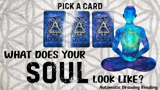 PICK A CARD 🔮 What Does My Soul Look Like 👽 ENERGY ANALYSIS READING 🌀 Automatic Drawing Reading [upl. by Annamarie]