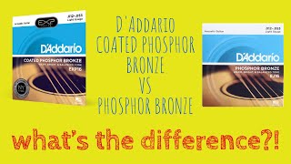 D’Addario Coated Phosphor Bronze vs Phosphor Bronze What’s the difference [upl. by Anihs]