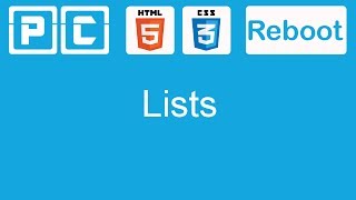 HTML5 and CSS3 beginners tutorial 5  lists [upl. by Ahsitam]