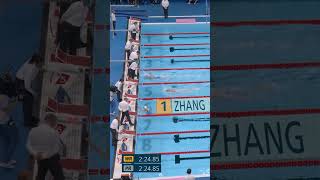 Zhang Meng Gold For China 🥇🇨🇳🏊 [upl. by Myrlene]