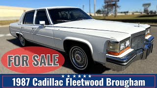 1987 Cadillac Fleetwood Brougham  FOR SALE  usa cadillac classiccars [upl. by Trocki]