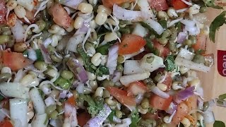 Sprouts salad recipe Weight loss recipemoong beans tasty 😋 salad 🥗 [upl. by Sine]