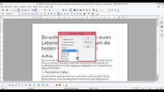 OpenOffice Seitennummerierung neu beginnen [upl. by Giulia]