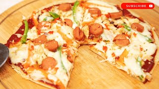 10 MINUTES PIZZA PANCAKE PIZZA RECIPE NO OVEN REQUIRED [upl. by Schubert32]