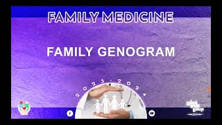 L2 Family genogram and Criteria of standard genogram Family medicine [upl. by Annod]