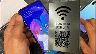 How to scan wifi qr code in huawei y7p  Huawei y7p prime wifi qr code scanner [upl. by Devonne]