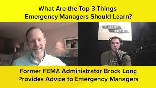 Brock Longs Advice To New Emergency Managers [upl. by Kylen]