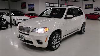 2013 BMW X5 50i Alphine White Startup and Walk Around [upl. by Ahsemac264]