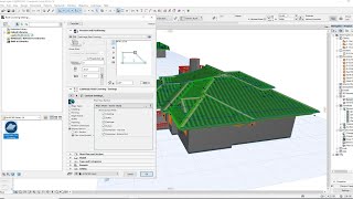 How to Design Roof with Cadimage in Archicad Roof Complex roof Roof vent Cadimage roof covering [upl. by Oznecniv]