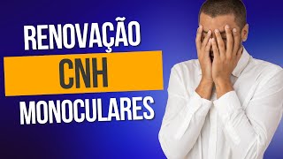 VISÃO MONOCULAR ATENÇÃO A RENOVAÇÃO DA CNH [upl. by O'Toole282]