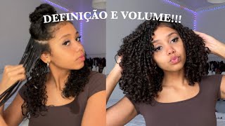 MINHA FINALIZAÇÃO ATUALIZADA cabelo cacheado  por Jessica Melo [upl. by Merrielle]