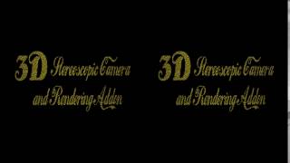 3D Stereoscopic Camera amp Rendering Addon  Side by side SBS demo [upl. by Retepnhoj]