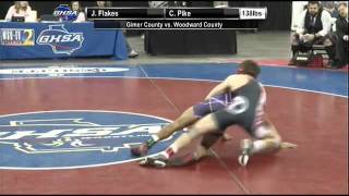 138 lbs Class 3A Match from the GHSA Individual Wrestling Championships [upl. by Muffin]