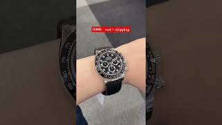 Rolex cosmograph daytona black dial watch fashionwatch fashion budgetwatch rolex [upl. by Sosthenna838]