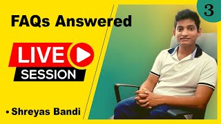 Frequently Asked Questions Answered Episode 3 Live Session [upl. by Nanji]