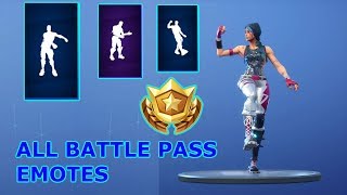 ALL BATTLE PASS DANCES SEASON 26  Fortnite [upl. by Nytsua656]