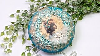 Decoupage bombka 3D z dziewczynką  Tutorial DIY [upl. by Ayekehs]