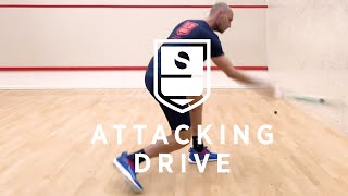 Squash Tips amp Tricks  Hit an attacking drive [upl. by Ruthann]