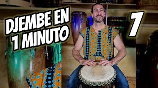 🪘DJEMBE EN 1 MINUTO 7️⃣FRASE para DJEMBE 🙌 [upl. by Kant]