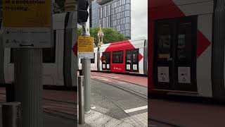 L4 Parramatta Light Rail seen in Parramatta CBD sydneylightrail [upl. by Yanehs]