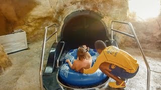 Dreamland Aqua Park  Black Hole Waterslide Onride POV [upl. by Gnivre434]