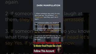 Dark Manipulation psychology psychologyfacts psychological facts motivation quotes [upl. by Zea641]