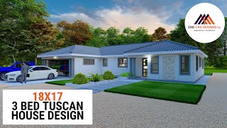 3 Bedroom Tuscan House Design Tour  Minimalist House  179 x 171m [upl. by Nodyarg672]