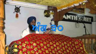 002 Paath Shiri Guru Granth Sahib Jee Page 20 to 40 By Giani Mehnga singhwmv [upl. by Lakim]