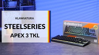 Klawiatura membranowa SteelSeries Apex 3 TKL – dane techniczne – RTV EURO AGD [upl. by Hedi]