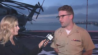 Navy fire controlman describes role on USS John P Murtha as Fleet Week begins [upl. by Emilee]