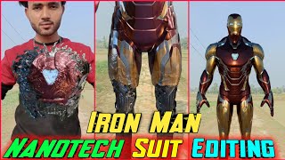 Iron man Nanotech Suit Transition Video Editing VFX tutorial By Tech Arman [upl. by Ballard]