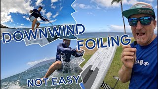 Downwind SUP Foiling for beginners [upl. by Sinnelg302]