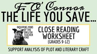 quotThe Life You Save May Be Your Ownquot by Flannery OConnor Close Reading Worksheet for High School [upl. by Ttnerb]