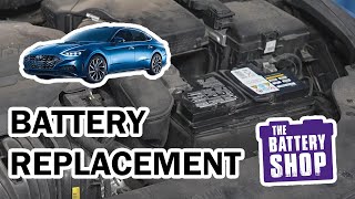 Hyundai Sonata 20142021  New Battery Install [upl. by Atsilac870]