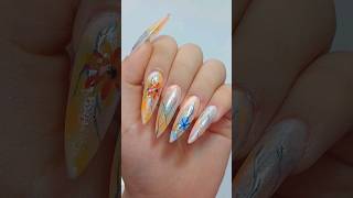 beautiful nail art ✨️ extension nail nails nailart naildesign nailpolish nailtutorialtrending [upl. by Aisenet]