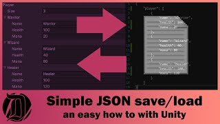 The most simple way to save and load data in Unity using JSON files Quick and easy tutorial [upl. by Doloritas75]