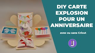 DIY Carte Explosion pour un Anniversaire [upl. by Ellene]