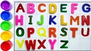 ABCD  ABCD Alphabet song  Learn English ABC song।A for apple B for ball। Nursery rhymes coloring [upl. by Aday]