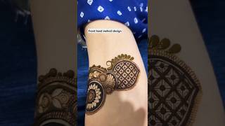 front hand mehndi l beautiful design l simple mehndi design l Bride mehndi designs l [upl. by Verla]