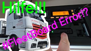 Totorial Actros FleetBoard Error Fehlerbehebung Max 3Minuten Aufwand [upl. by Sarene]