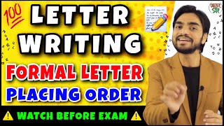 Letter Writing in English Trick  Letter on Placing Order  Letter Writing in HindiEnglishFormat [upl. by Oralia]