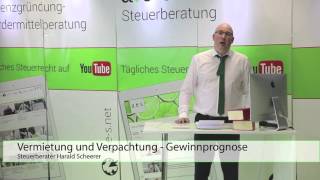 Vermietung und Verpachtung Gewinnprognose [upl. by Latvina]