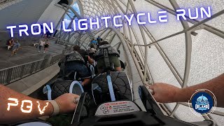 Tron Lightcycle Run POV at Magic Kingdom  4K 60FPS [upl. by Agn]