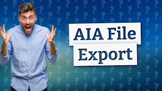 How do I export an AIA file [upl. by Nesnah427]