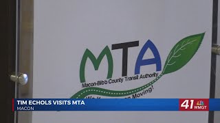 Tim Echols visits Macon Transit Authority [upl. by Yawnoc872]