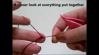 Beginning Shuttle Tatting  Winding Double Stitch Ring  Tutorial [upl. by Ginni57]