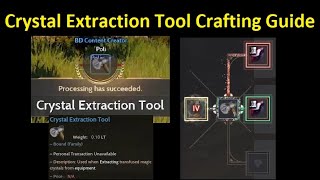 Crystal Extraction Tool Crafting Guide Time Stamp amp Subtitle Available [upl. by Cirilo]