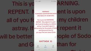 WARNING PHARISEES AND SOOTHSAYERS WHO ARE HEAD OF CHURCHES [upl. by Green]